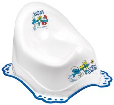 MALTEX Anti-slip potty Smurfs - white