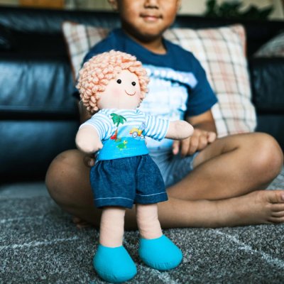 Bigjigs Toys Păpușă de cârpă Robin 30 cm