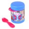 SKIP HOP Zoo Thermoskanne für Lebensmittel mit Löffel/Gabel Schmetterling 325 ml, 3+ + AQUAINT 500 ml