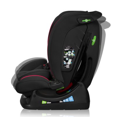 LIONELO Car Seat Aart i-Size (40-150 cm) Black Carbon Red