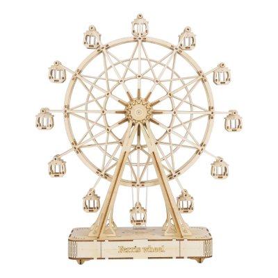 RoboTime 3D Wooden Puzzle Music Box Ferris Wheel