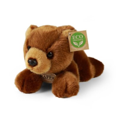Rappa Plüsch Bär braun liegend 20 cm ECO-FRIENDLY