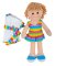 Bigjigs Toys Poupée en tissu Michelle 34 cm