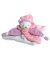 Coffret cadeau Doudou - lange en peluche ours rose 24 cm
