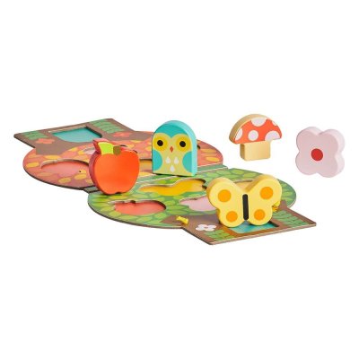 Petit Collage Masszív fa puzzle Kis fa
