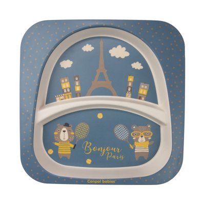 CANPOL BABIES Bonjour Paris Geschirrset 5-teilig blau