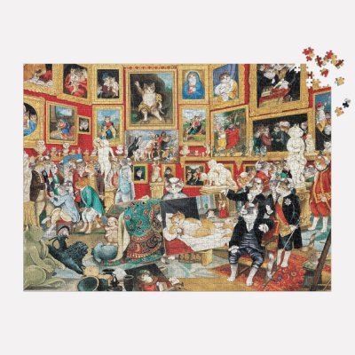 Galison Pussel Tribuna Uffizi med katter 1500 bitar
