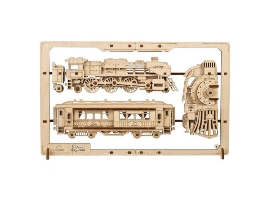 Ugears 2,5D trähantverk Steam Express