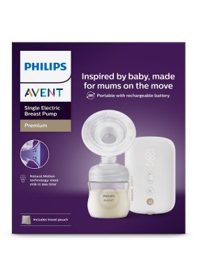Philips AVENT Milchpumpe Elektrisch Premium Wiederaufladbar SCF396/31+Geschenk