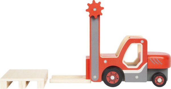 small foot Carrello elevatore in legno con pallet
