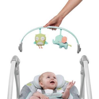 INGENUITY Swing com melodia Hoots&Hugs 0m+ até 9 kg