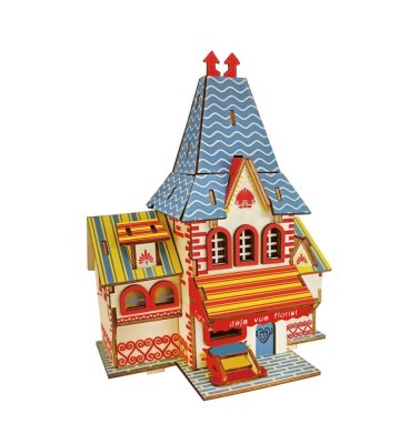 Woodcraft Drewniane puzzle 3D Kwiaciarnia