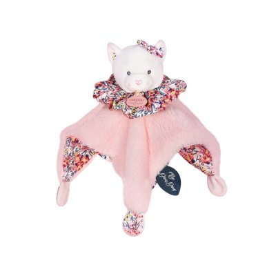 Snuttefilt Doudou katt rosa 3 i 1