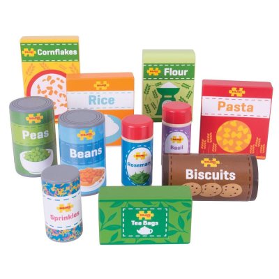 Bigjigs Toys Set mit haltbaren Lebensmitteln