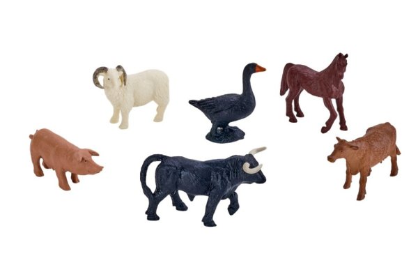 Mojo Mini mundo Animais da quinta conjunto de 6 peças - conjuntos variados