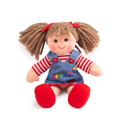 Bigjigs Toys Stoffpuppe Hattie 28 cm