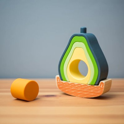 Bigjigs Toys Joc de echilibru Avocado
