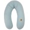 EKO Coussin d'allaitement mousseline Bleu 180 cm