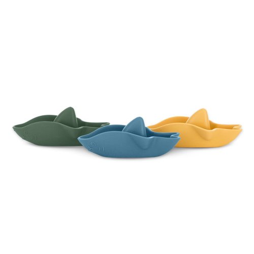 PETITE&MARS Juguetes de baño de silicona Tiburones 6m+