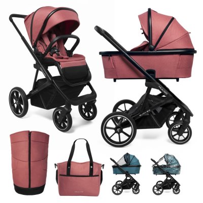 MUUVO Kombikinderwagen Slick 2.0 Set 2in1 Pure Pink