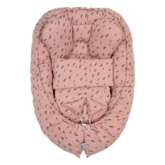 BELISIMA Otroško gnezdo Soft z odejico Rose 85x55 cm