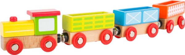 small foot Wooden Train Set My Zoo