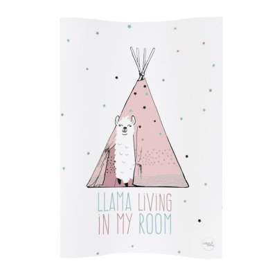 CEBA BABY Podložka přebalovací 2-hranná měkká COSY (50x70) Lolly Polly Lama