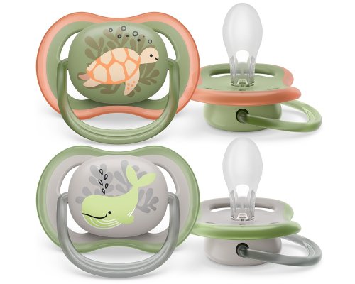 Philips AVENT Ultra Luftschnuller Image 6-18m Junge (Meer), 2 Stk