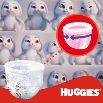 HUGGIES® Jednorazowe majteczki Little Movers Pants rozmiar 6 (15-25 kg), 96 szt. BOX
