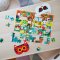 Petit Collage Puzzle bibliotecă 100 piese cu ochelari 3D