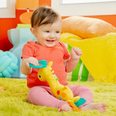 LJUS STARTAR Giraffe Safari Soother™ C-Ring Rattle/Teater 0m+