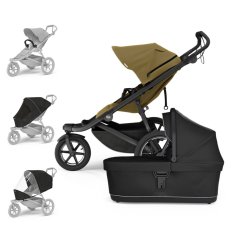 Wózek spacerowy THULE Urban Glide 3 Nutria/Czarny zestaw L