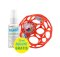 OBALL Spielzeug Oball RASSEL 10 cm 0m+ orange + 50 ml Aquaint