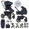 EASYWALKER Kombikinderwagen Jimmey Indigo Blue XXL AIR + RWS