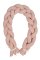 BABYMATEX Nestchen für Babybett Musselin geflochtenes Zopf - Rosa 200 cm