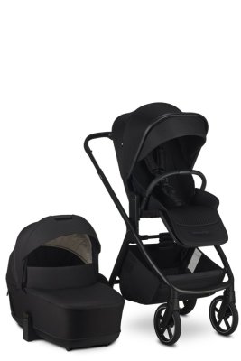 EASYWALKER Kombikinderwagen Zoey Pure Black + CBX By CYBEX Aton B2 i-Size + Basis