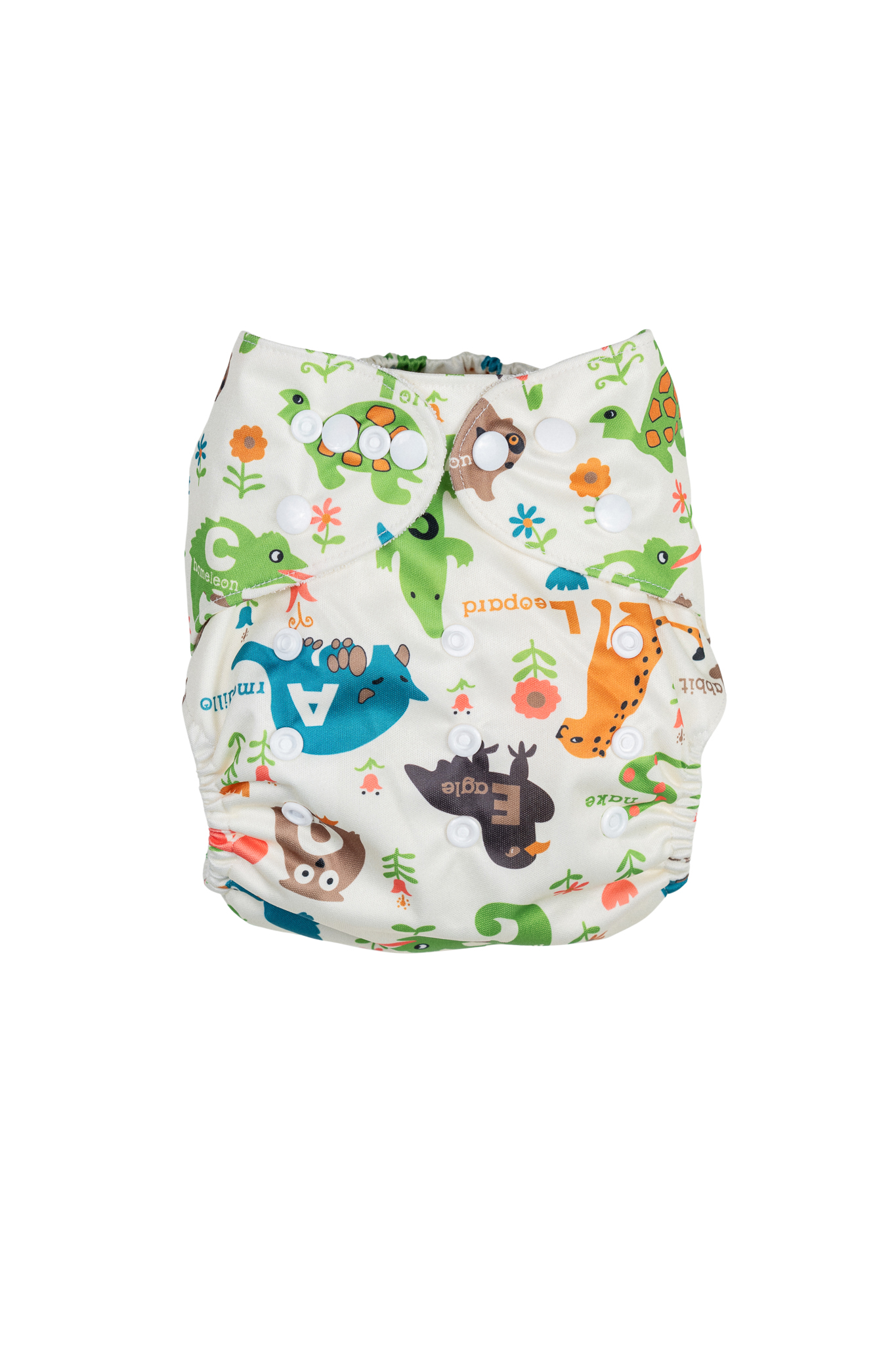 Bamboo Size-Adjustable Cloth Nappy - Playful Animals,Bamboo Size-Adjustable Cloth Nappy - Playful Animals