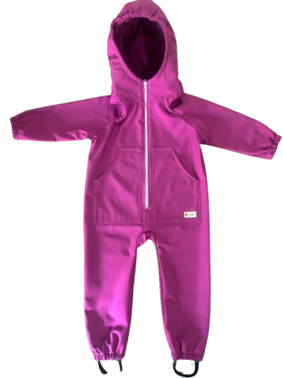 Monkey Mum® Combinaison Softshell Avec Membrane - Framboise Juteuse - Taille 98/104, 110/116 98/104