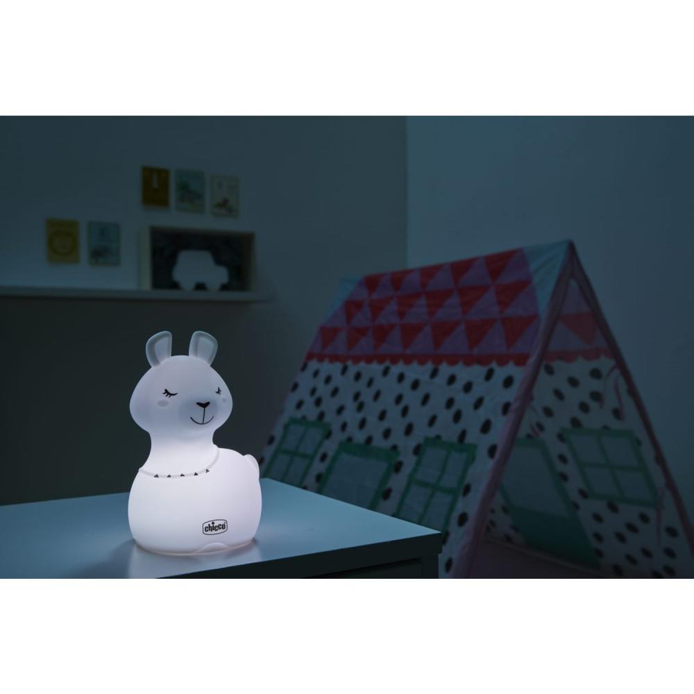 CHICCO Lampe Veilleuse Rechargeable, Portable Sweet Lights - Lama