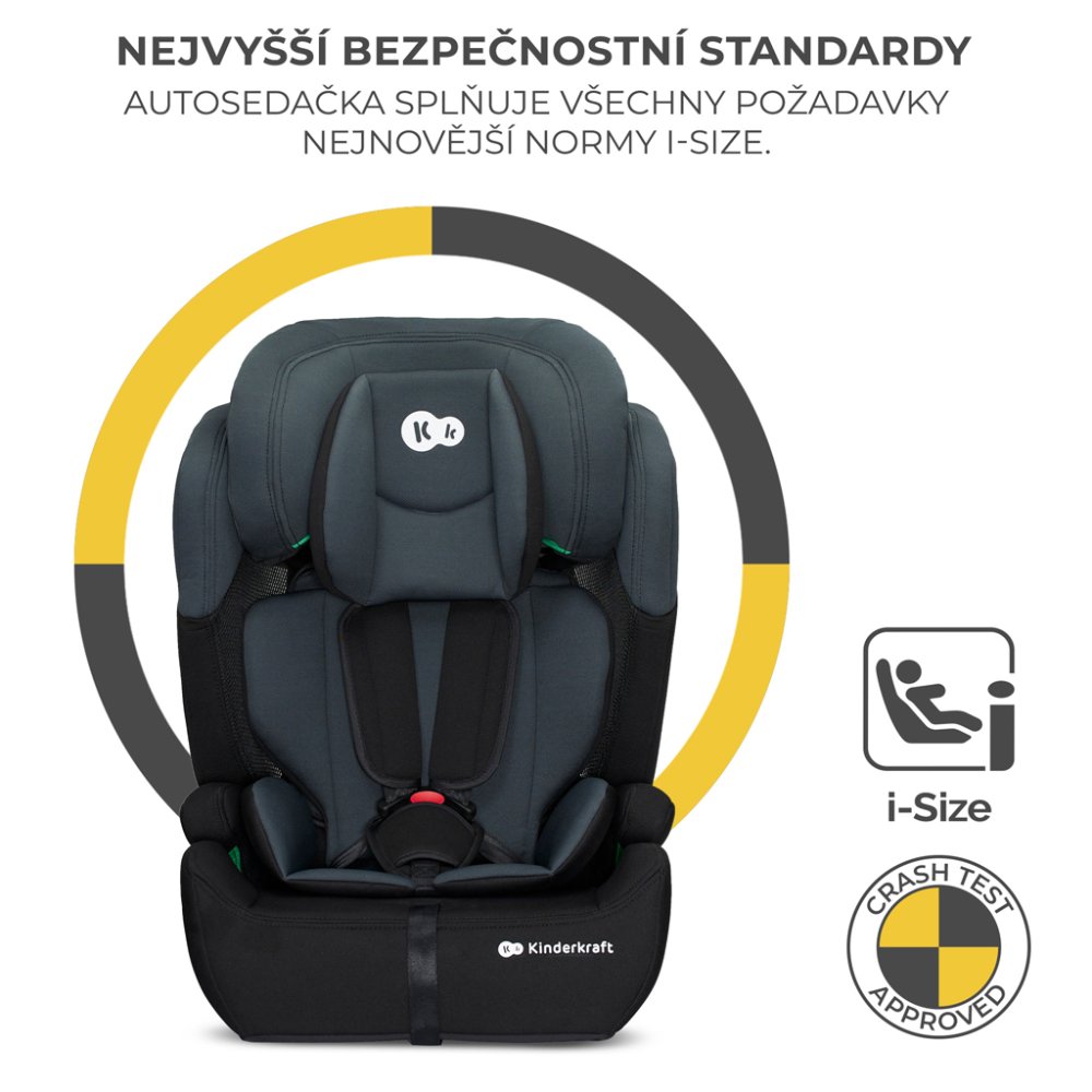 KINDERKRAFT Autosjedalica Comfort Up I-size Black (76-150 Cm)