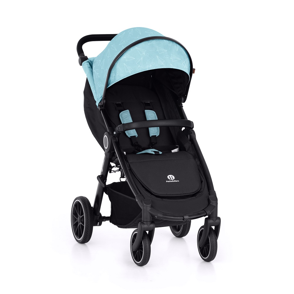 PETITE&MARS Stroller Street+ RWS Black Canopy Limited 100 Flygplan