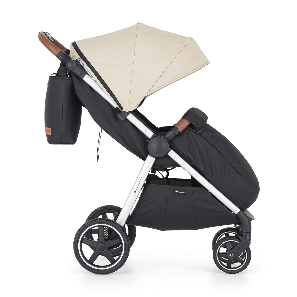 PETITE&MARS Sportkinderwagen Royal2 Silver Sahara Beige + PETITE&MARS Tasche Jibot GRATIS