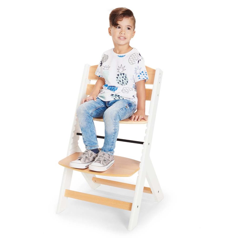 KINDERKRAFT Chaise De Salle à Manger Enock Avec Rembourrage Bois Blanc, Premium