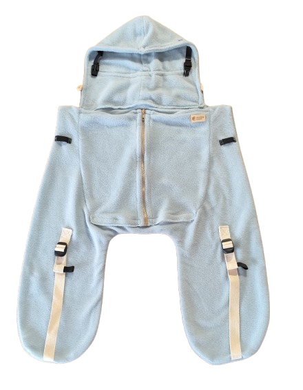 Monkey Mum® Tasca isolante in fleece per passeggino o marsupio porta bimbo Carrie - Foca Grande