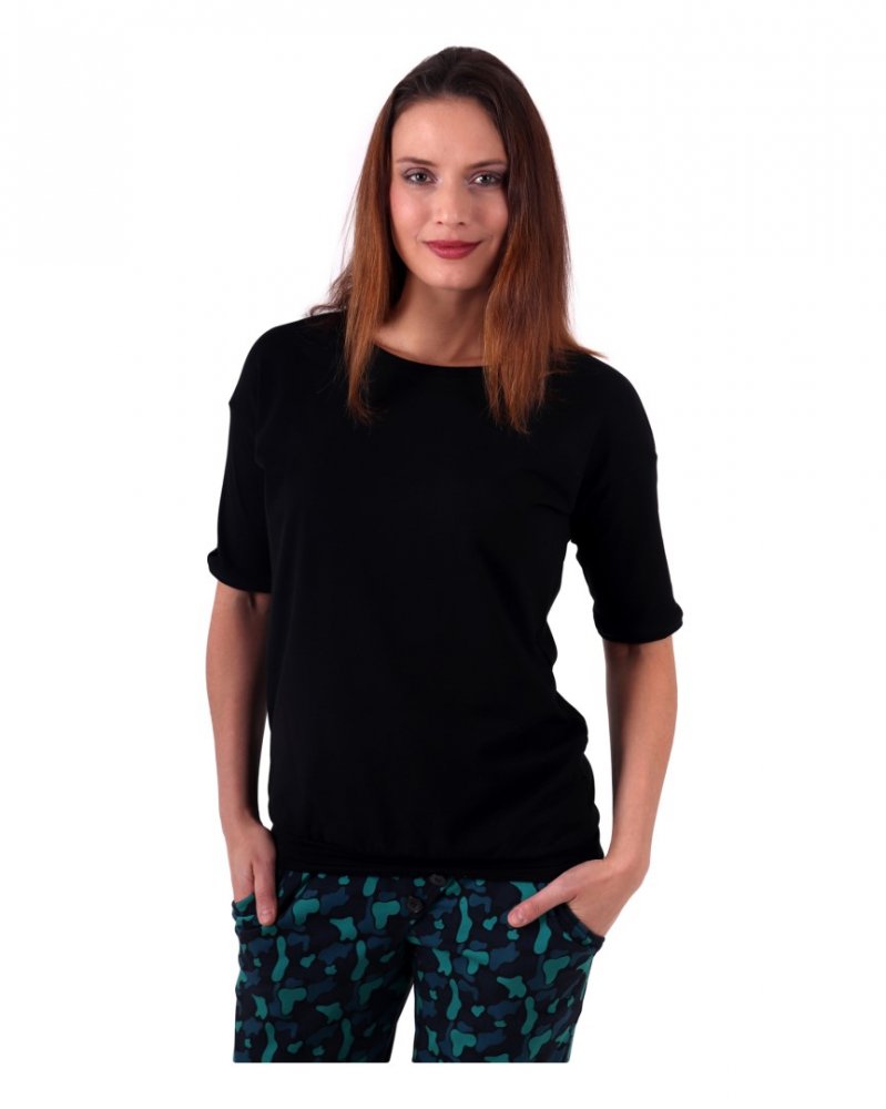 T-shirt oversize femme Darina, noir XS/S