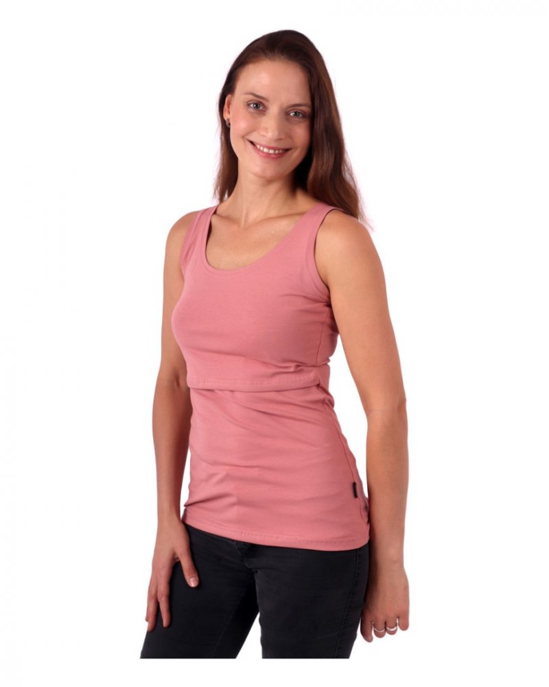 Canotta da allattamento Kateřina, rosa antico L/XL