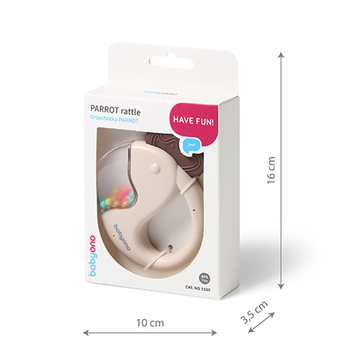 BABYONO Sonaglio pappagallo 3m+ - immagine 7