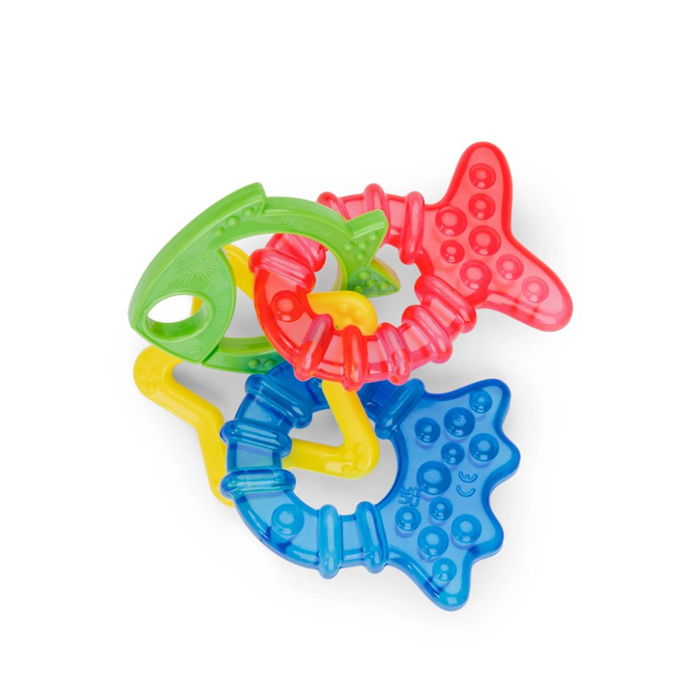 BABY EINSTEIN Massaggiagengive 4 pezzi senza BPA Cool Critters 3m+