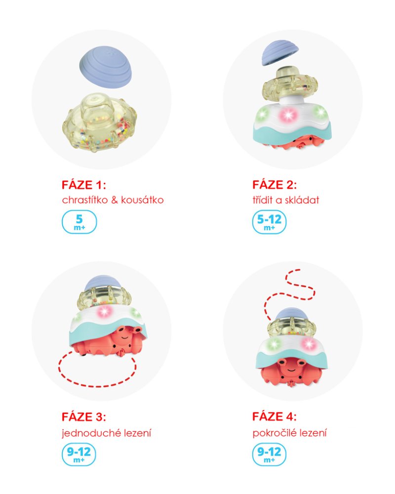 SKIP HOP Jouet d'activité pour encourager le rampement Crabe 4 en 1 5m+ – Image 5