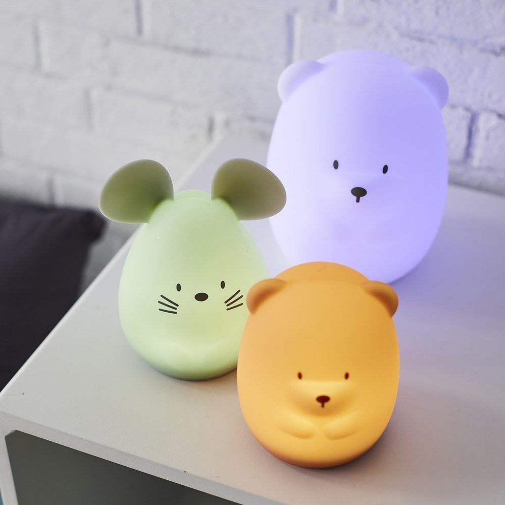 NATTOU Luce notturna orsetto in silicone grande 16 cm - immagine 5